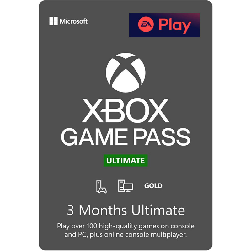 Xbox Game Pass Ultimate 3 mėnesių prenumerata (kodas) 