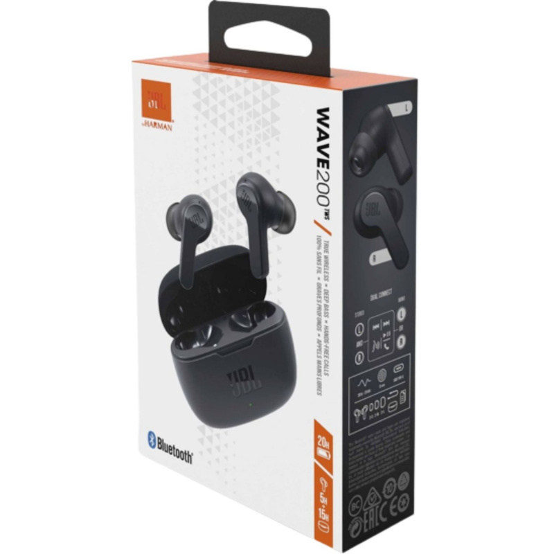 JBL Vibe 200 TWS (juodos) 