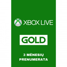 Xbox Live Gold 3 mėnesių prenumerata (kodas)